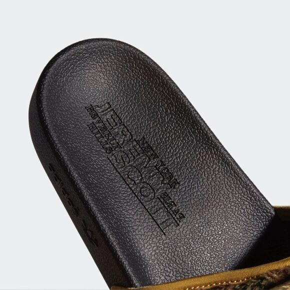 Jeremy Scott Adilette Teddy slides in core black - Picture 8 of 13